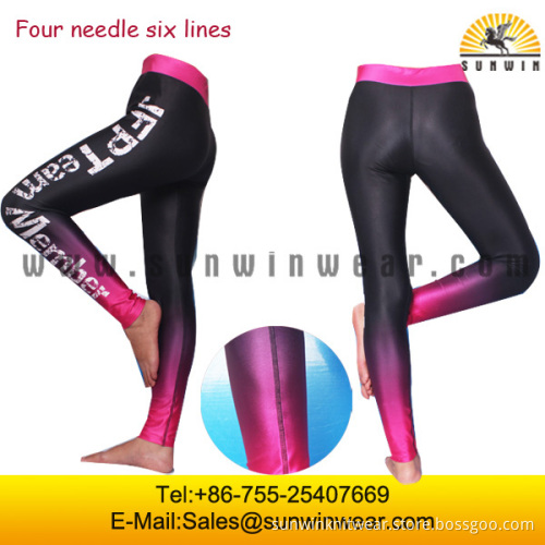 Oem manufactory custom super quality Black And White Girls Yoga Pants Graceful Spandex Girls Yoga Pants